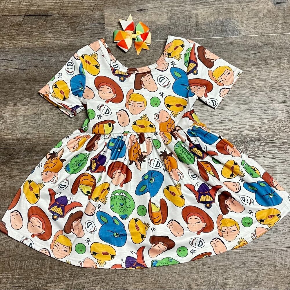 Short Sleeve Toy StoryTwirl  Dress